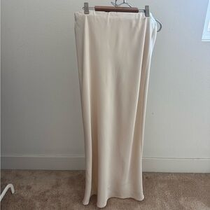 Reformation Cream Skirt